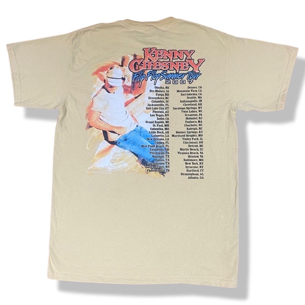 07’ Kenny Chesney “Flip Flop Summer Tour” T-shirt Size M - Picture 4 of 5